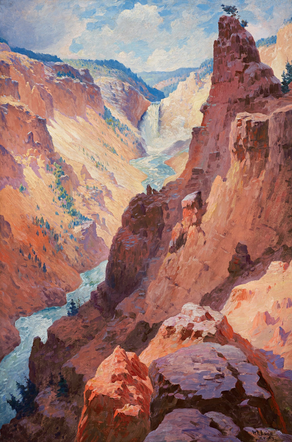 William Robinson Leigh — View of the Grand Canyon of the Yellowstone | Landscape Fine Art Print