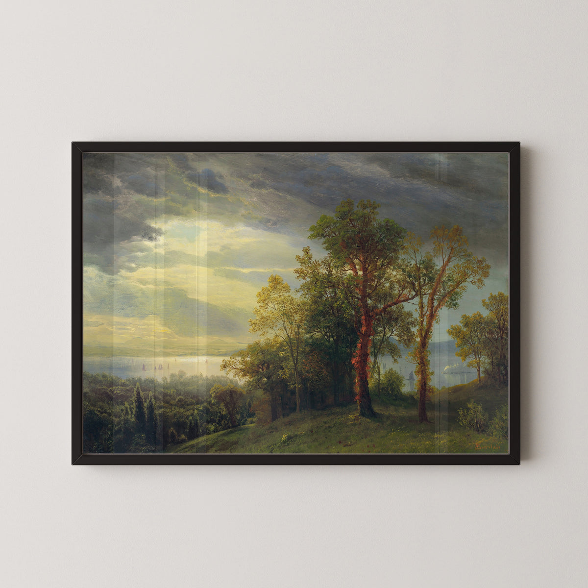 Albert Bierstadt — View on the Hudson | Landscape Fine Art Print