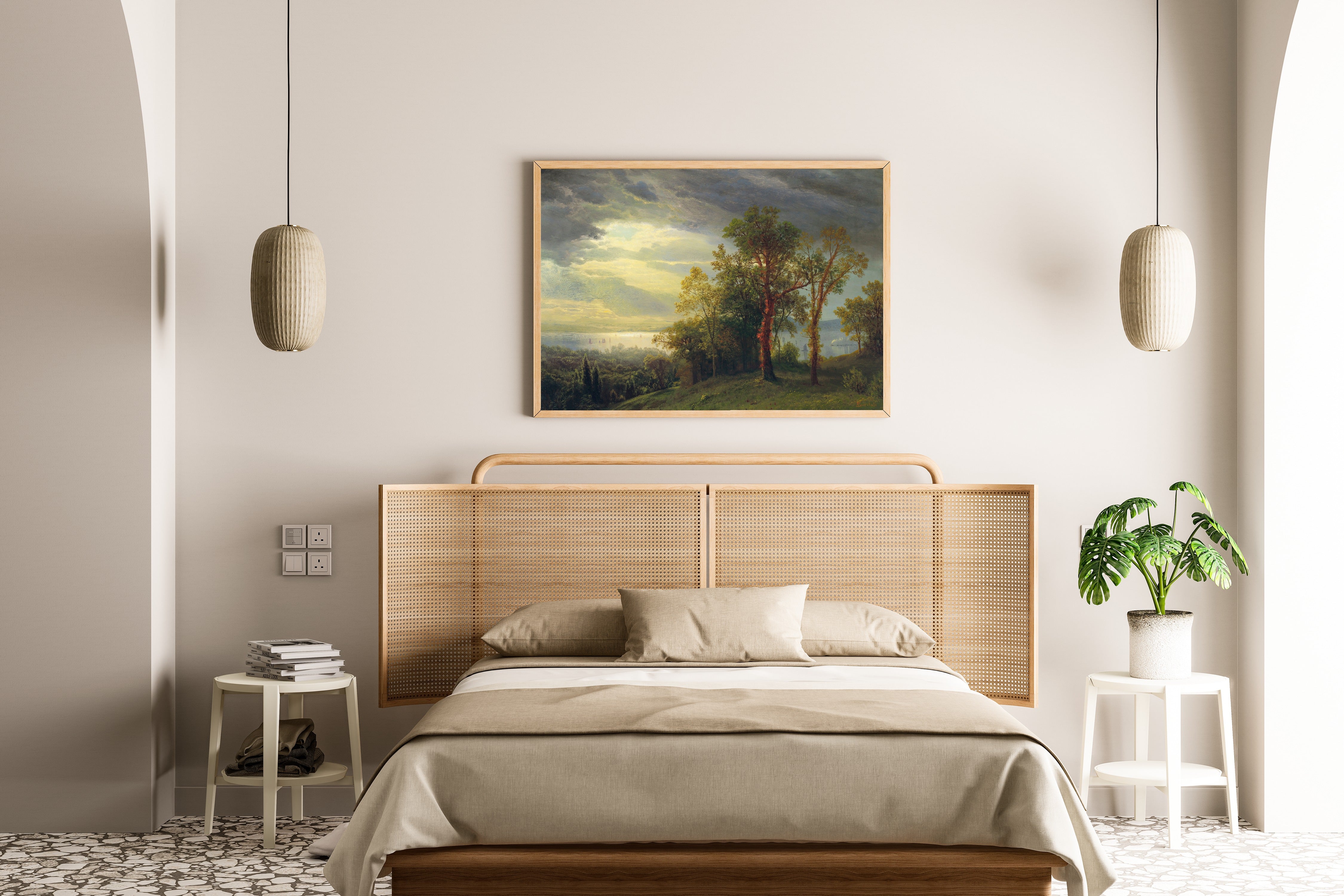 Albert Bierstadt — View on the Hudson | Landscape Fine Art Print