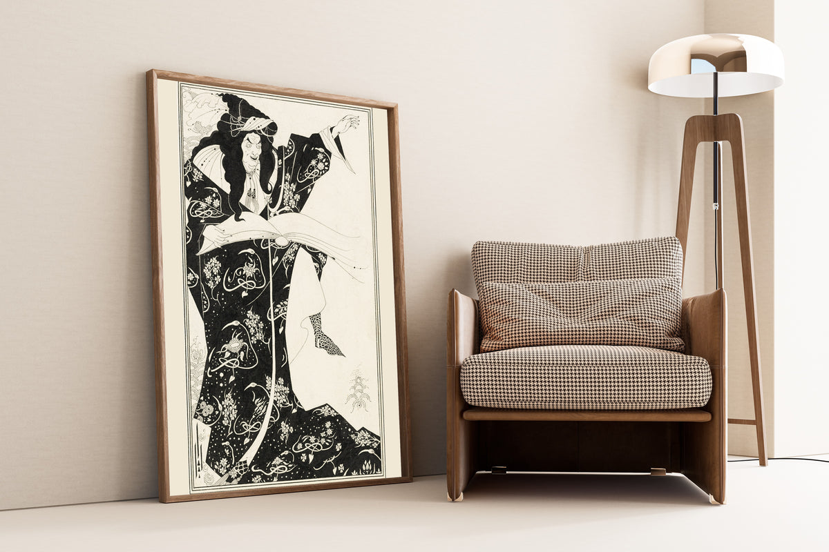 Aubrey Beardsley — Virgilius the Sorcerer | Art Nouveau Illustration Print