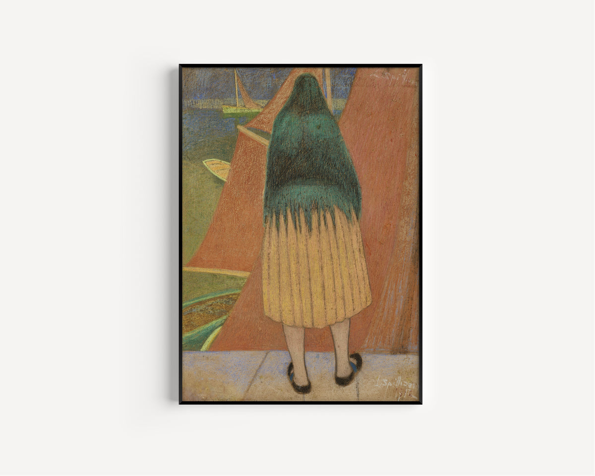 Léon Spilliaert — Vissersvrouw | Symbolist Art Print