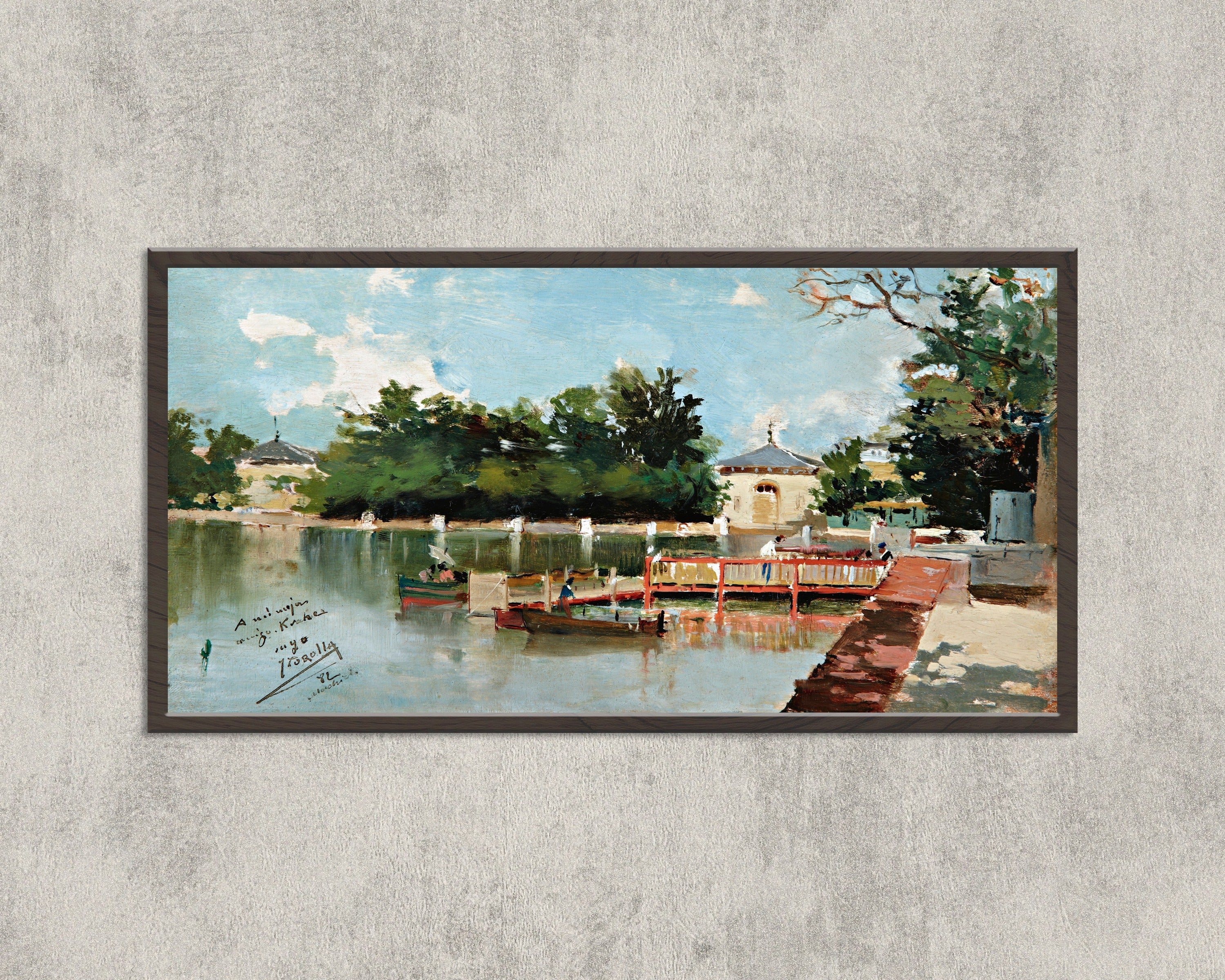Joaquín Sorolla — The Jetty in the Retiro Gardens, Madrid | Fine Art Print