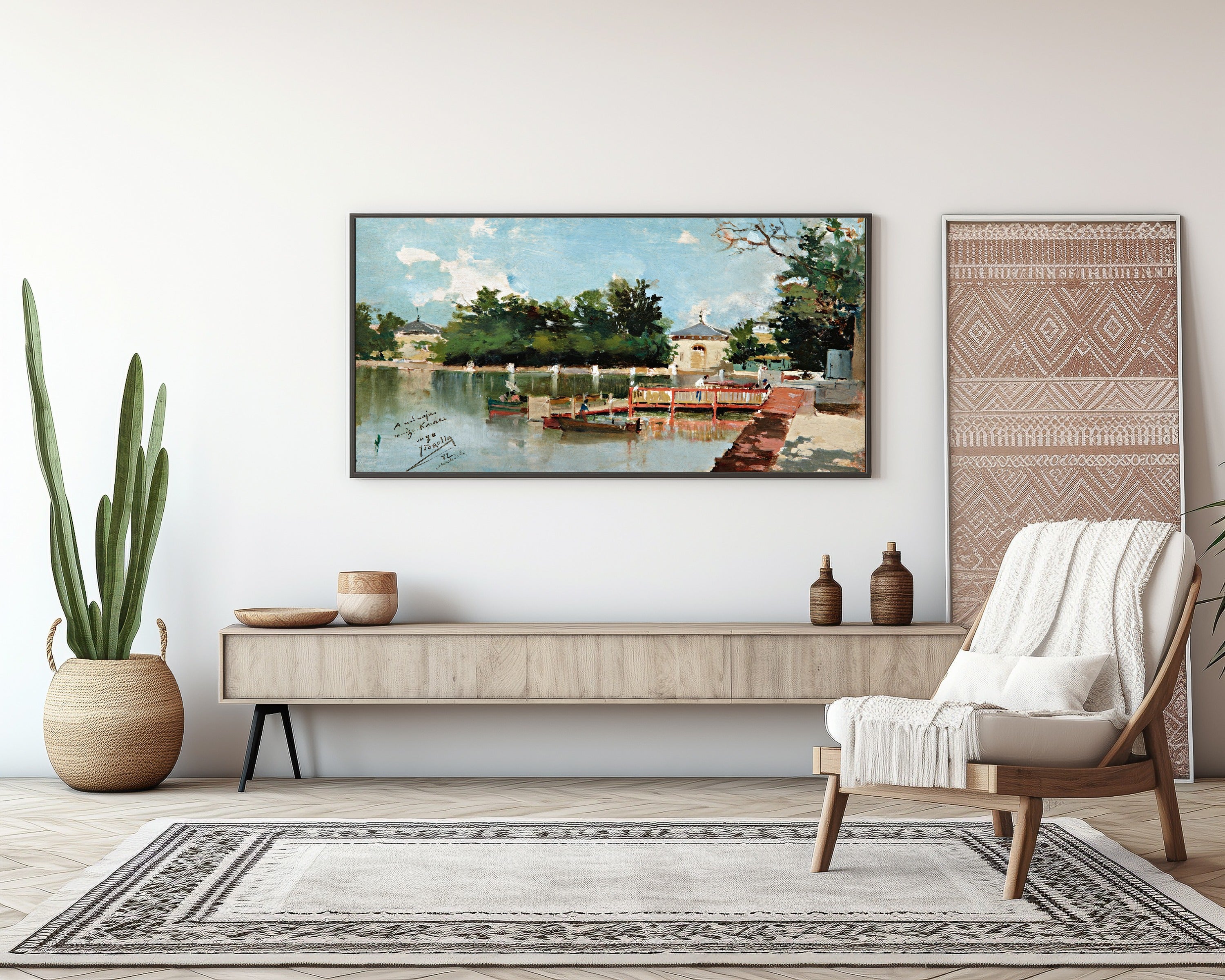 Joaquín Sorolla — The Jetty in the Retiro Gardens, Madrid | Fine Art Print