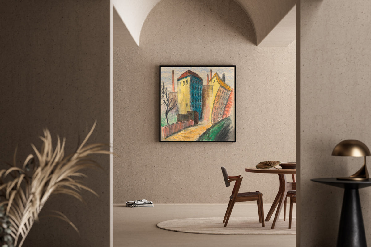 Karl Wiener — Vorstadt II (Suburb II) | Expressionist Art Print