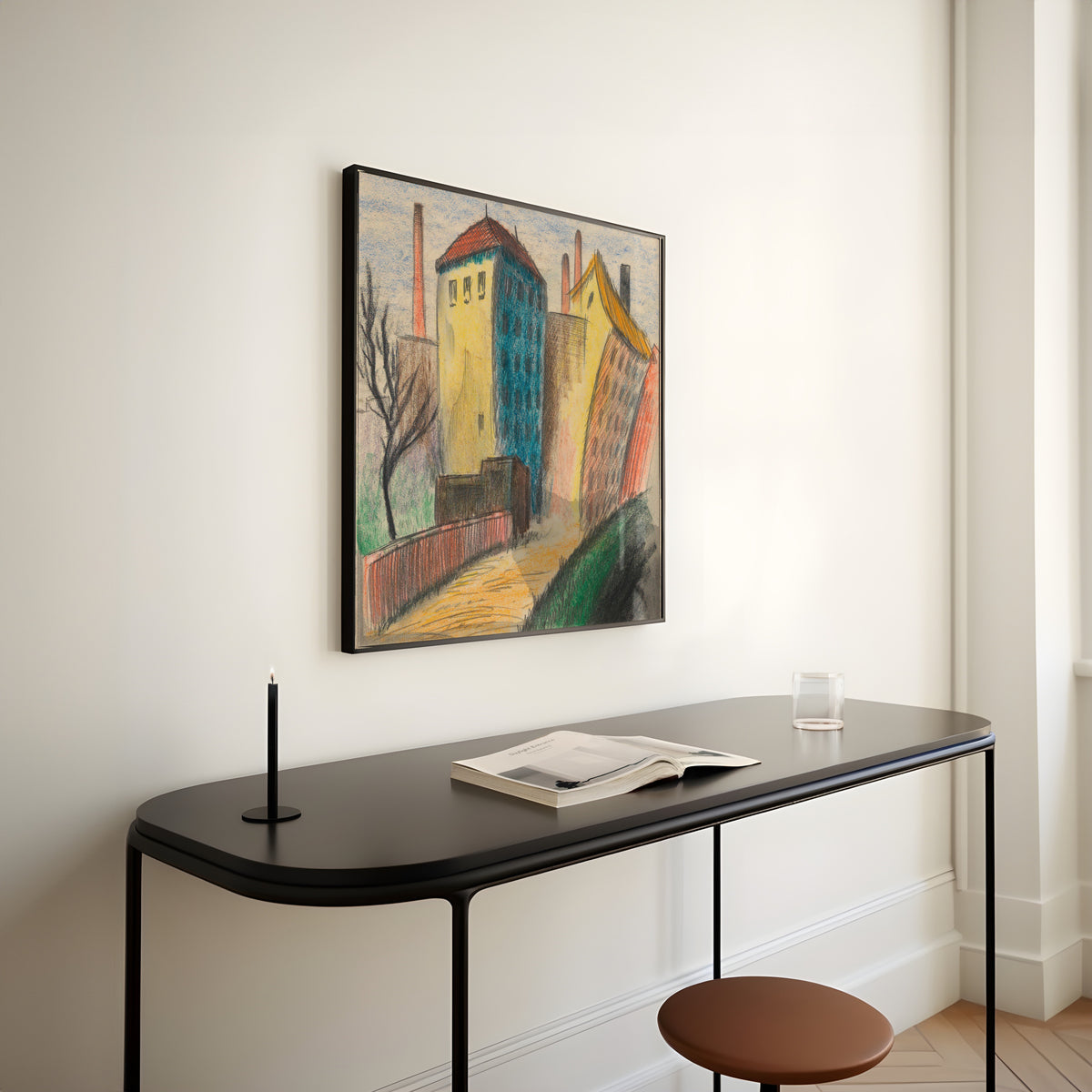 Karl Wiener — Vorstadt II (Suburb II) | Expressionist Art Print