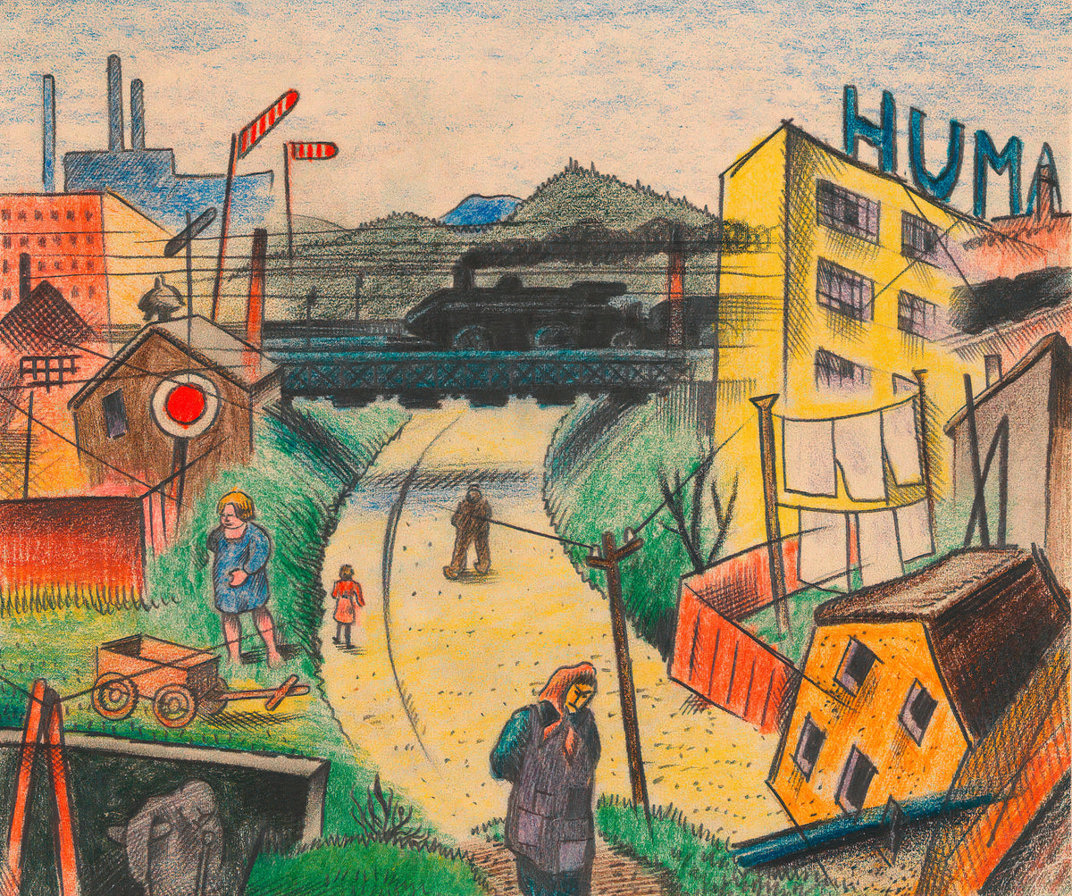 Karl Wiener — Vorstadt V (Suburb V) | Expressionist Art Print
