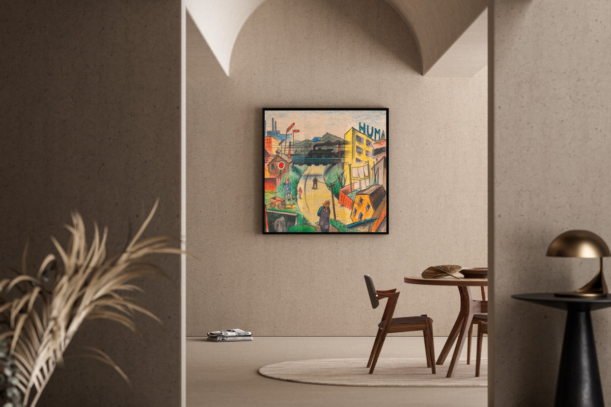 Karl Wiener — Vorstadt V (Suburb V) | Expressionist Art Print