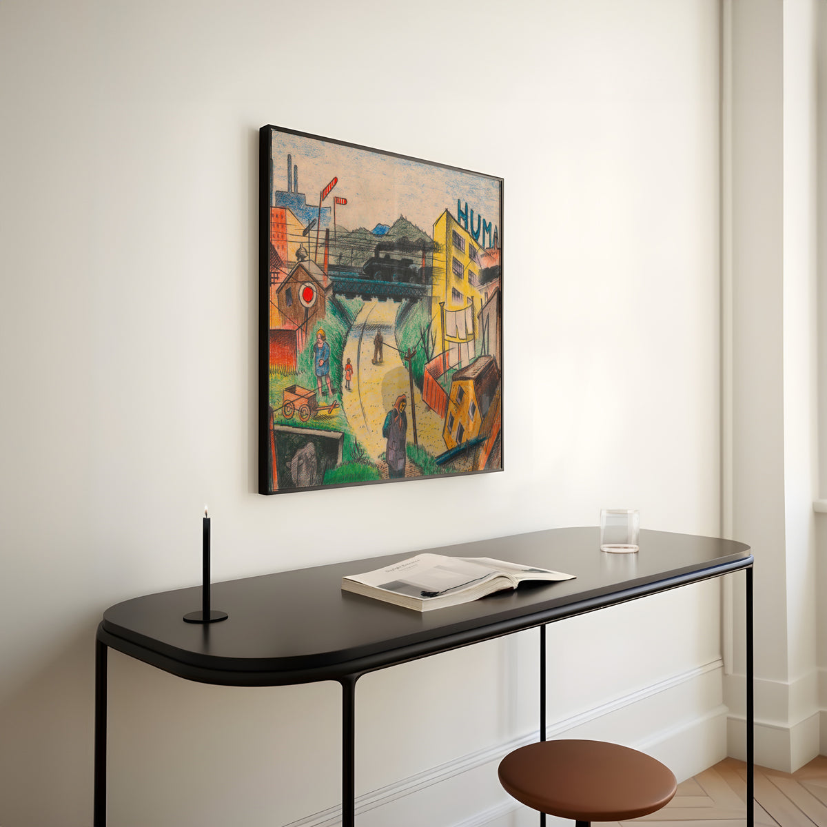 Karl Wiener — Vorstadt V (Suburb V) | Expressionist Art Print