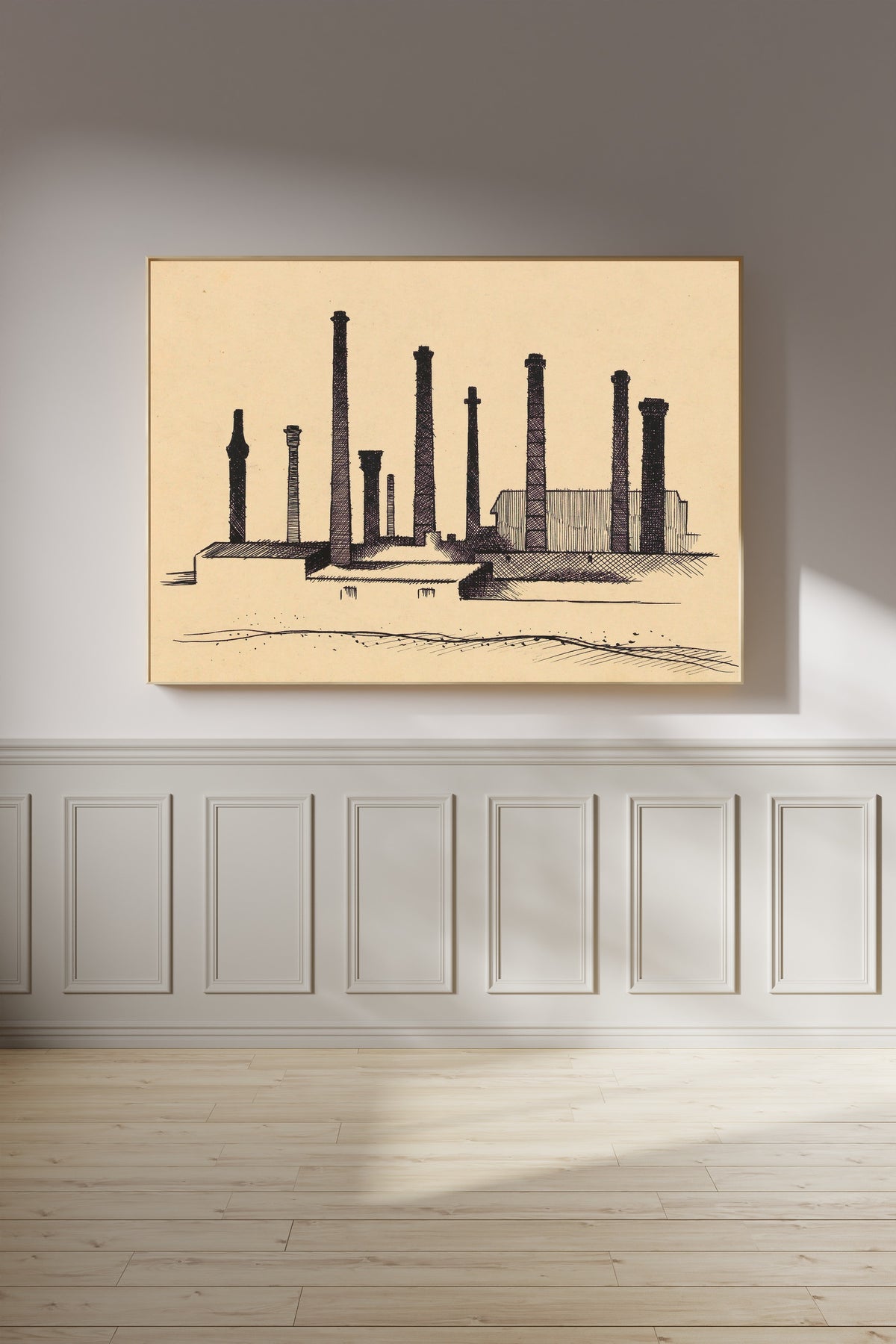 Karl Wiener — Vorstadt VIII (Suburb VIII) | Modernist Illustration Print