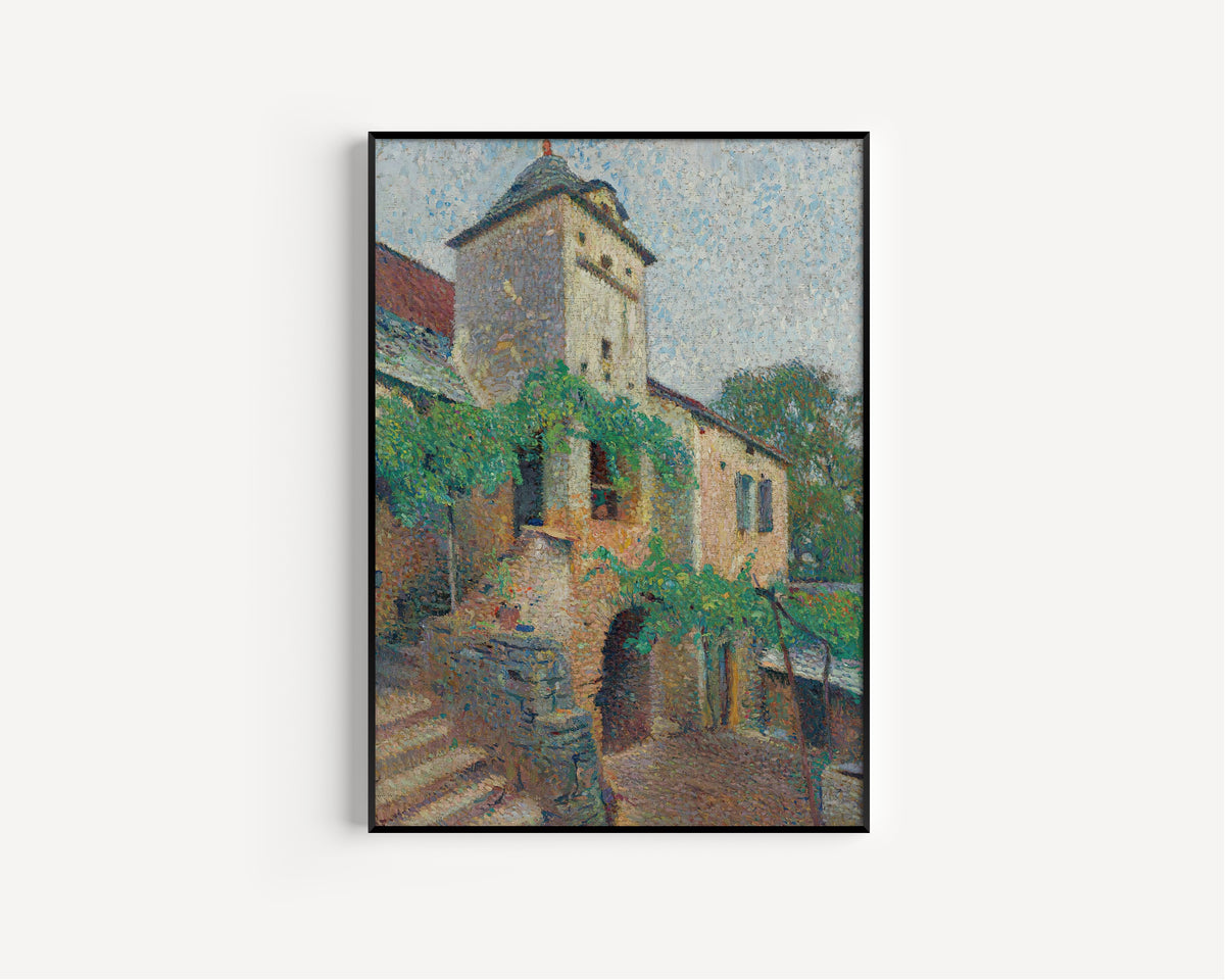Henri Martin — Vue d’une ferme avec un pigeonnier | Pointillist Landscape Print