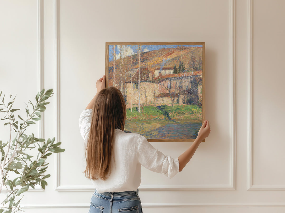 Henri Martin — Vue de Labastide-du-Vert (Midi-Pyrénées) | Pointillist Landscape Print