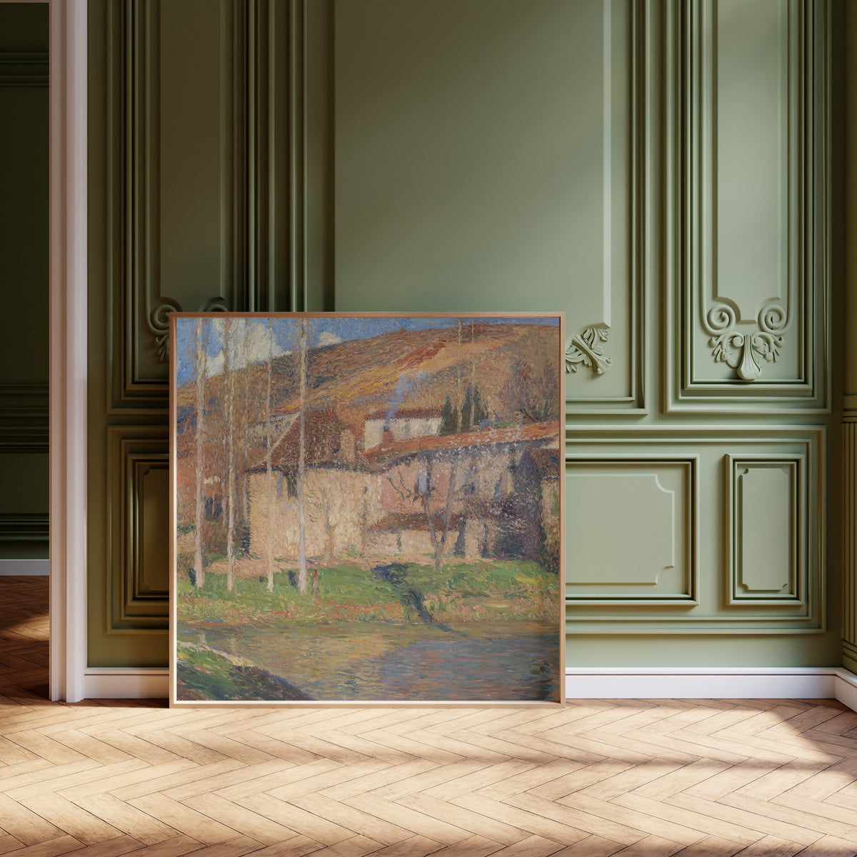 Henri Martin — Vue de Labastide-du-Vert (Midi-Pyrénées) | Pointillist Landscape Print