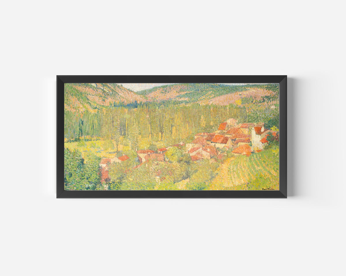Henri Martin — Vue de Labastide-du-Vert (Red Roofs) | Pointillist Landscape Print