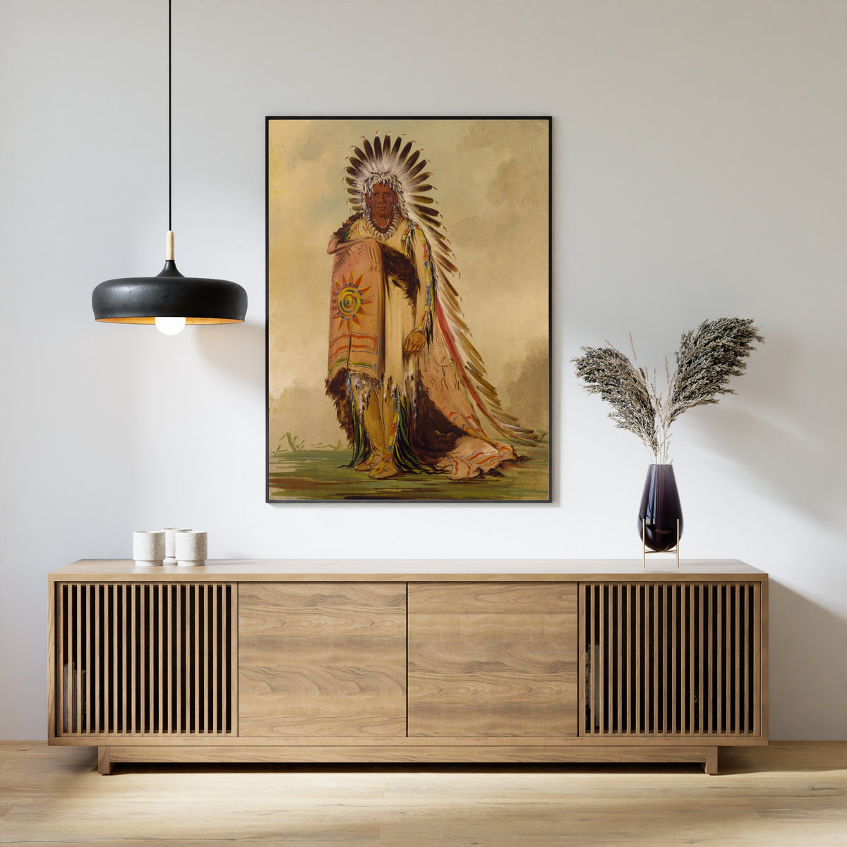George Catlin — Wán-ee-ton, Chief of the Tribe | Western Art Print