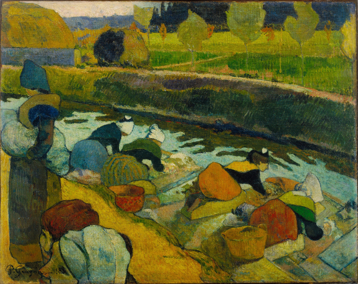 Paul Gauguin — Washerwomen (Orange and Green Skirts) | Fine Art Print