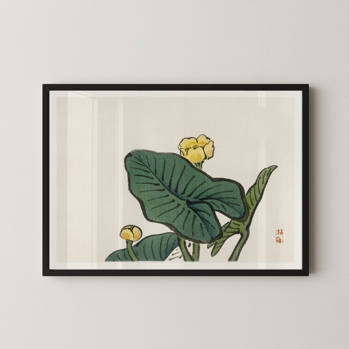 Kōno Bairei — Water-lily (Bairei Gakan) | Japanese Bird & Flower Woodblock Print