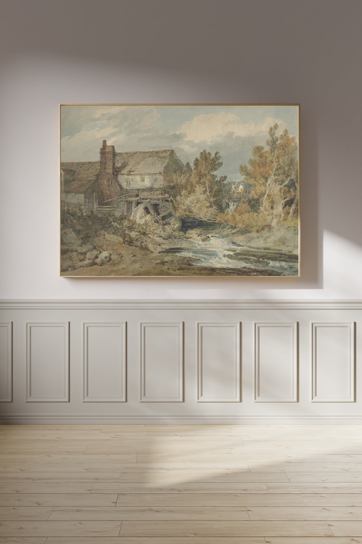 J.M.W. Turner — Watermill near a Flowing Brook | Landscape Fine Art Print