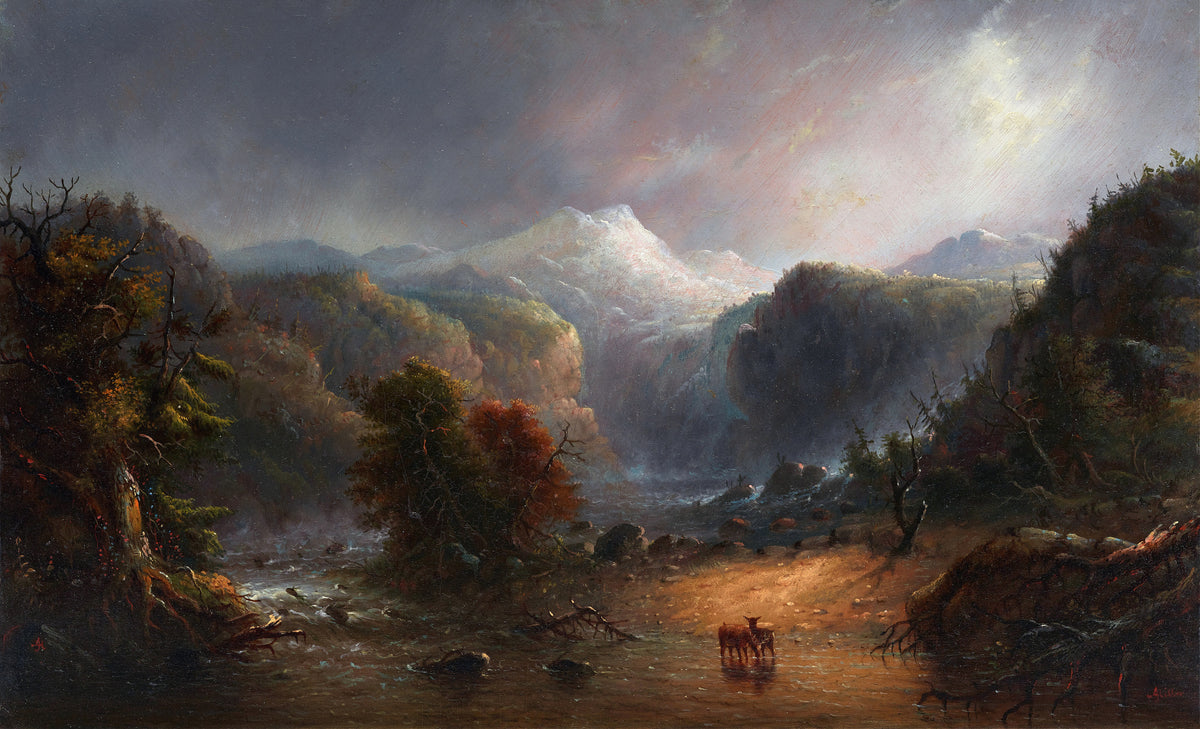 Alfred Jacob Miller — Where the Clouds Love to Rest | Landscape Fine Art Print