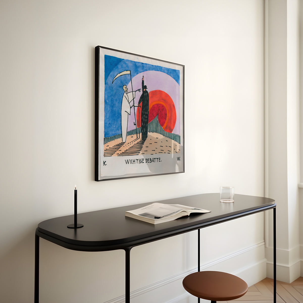 Karl Wiener — Wichtige Debatte (Important Debate) | Surreal Art Print