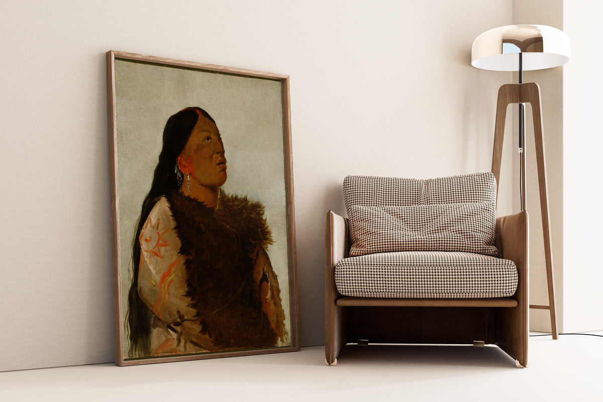 George Catlin — Wife of The Six | Western Art Print
