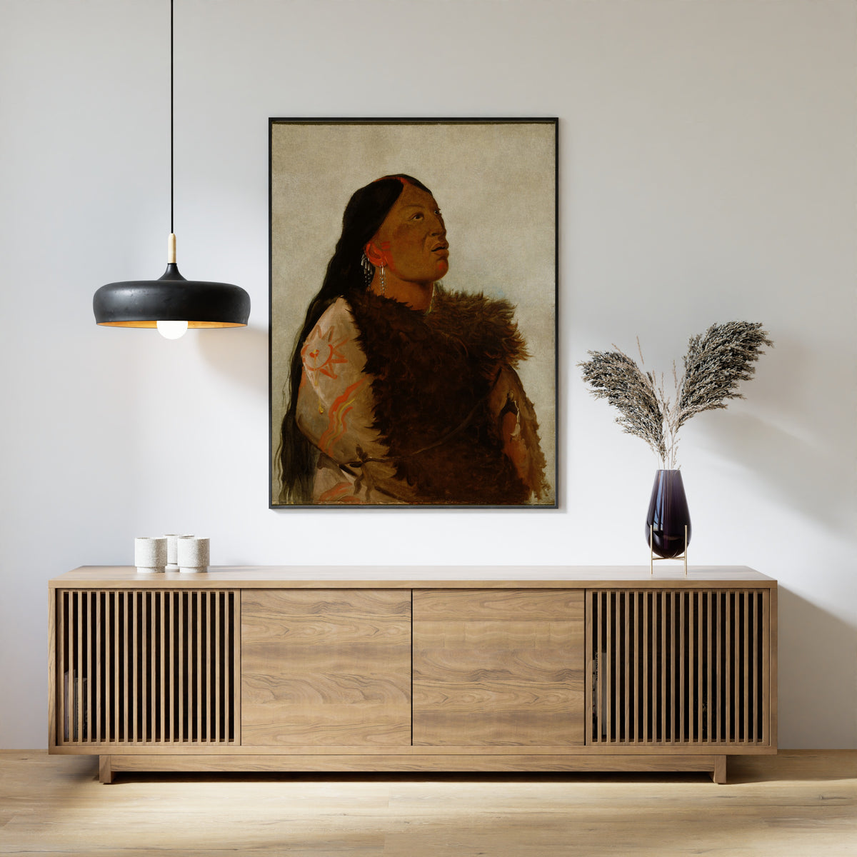 George Catlin — Wife of The Six | Western Art Print