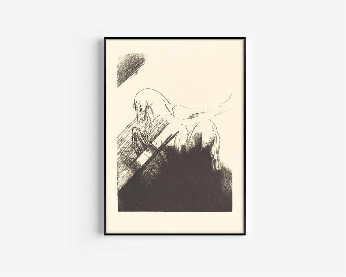 Odilon Redon — Winged Horse | Symbolist Art Print