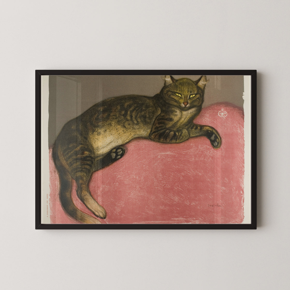 Théophile Steinlen — Winter: Cat on a Cushion | Art Nouveau Print