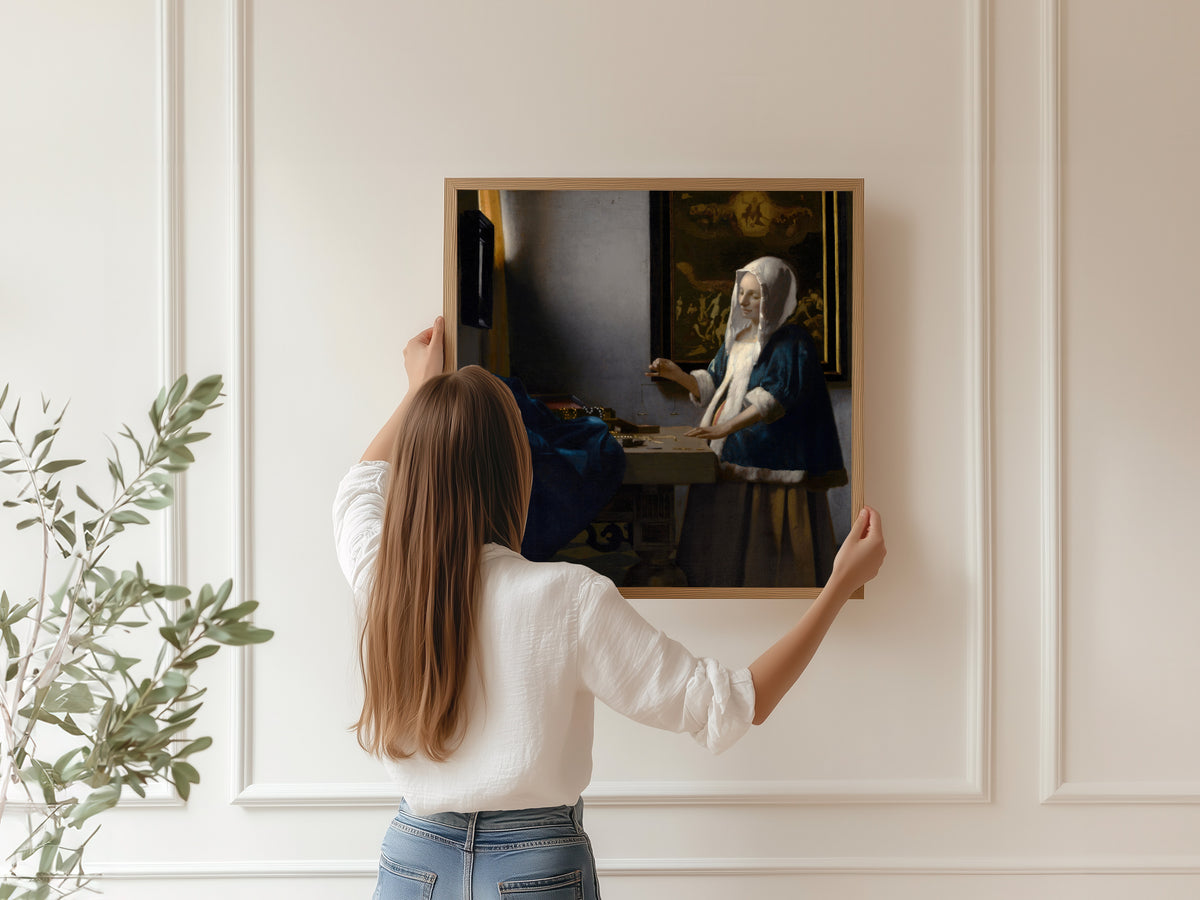 Johannes Vermeer — Woman Holding a Balance | Fine Art Print