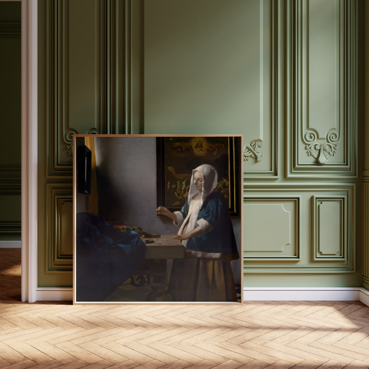 Johannes Vermeer — Woman Holding a Balance | Fine Art Print