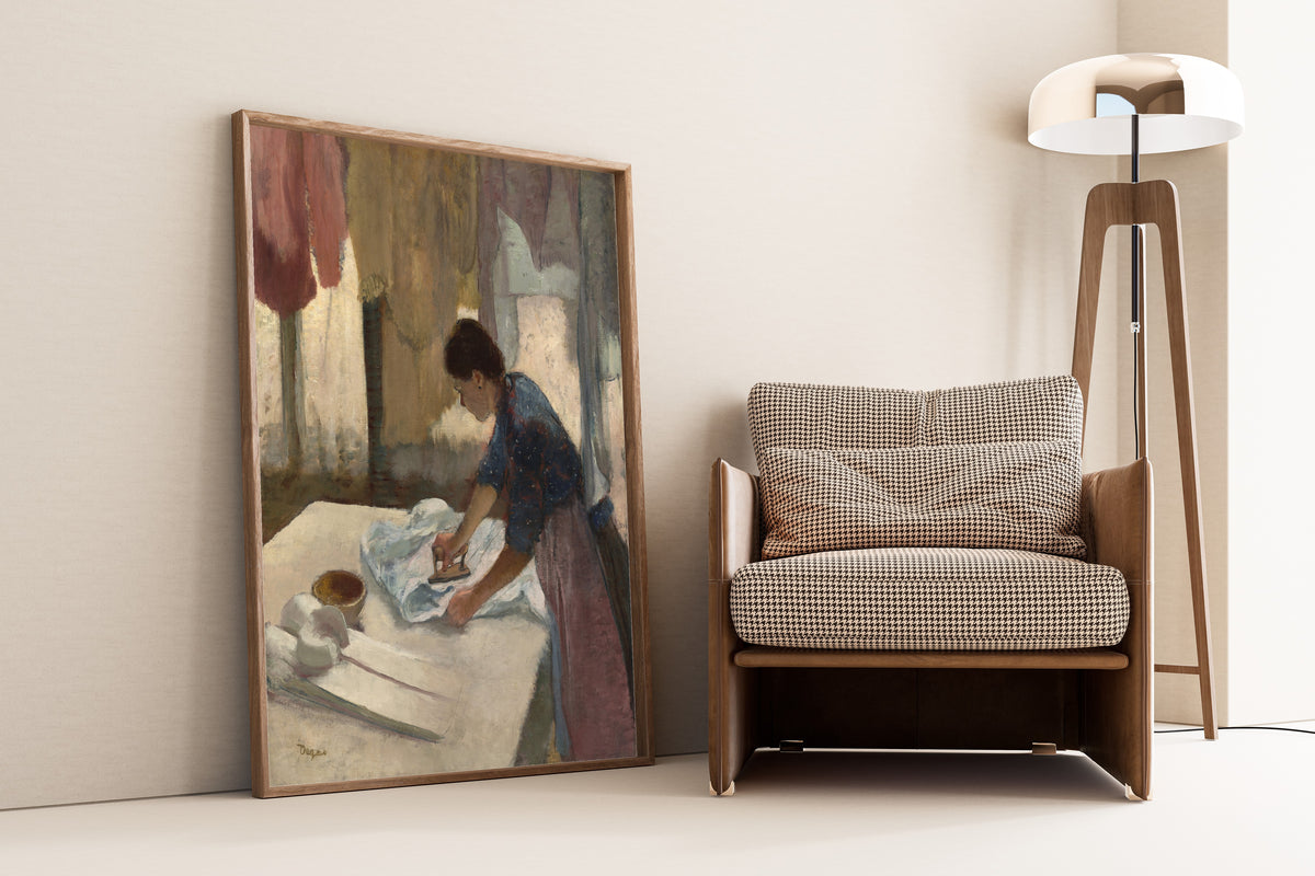 Edgar Degas — Woman Ironing in a Blue Blouse | Fine Art Print