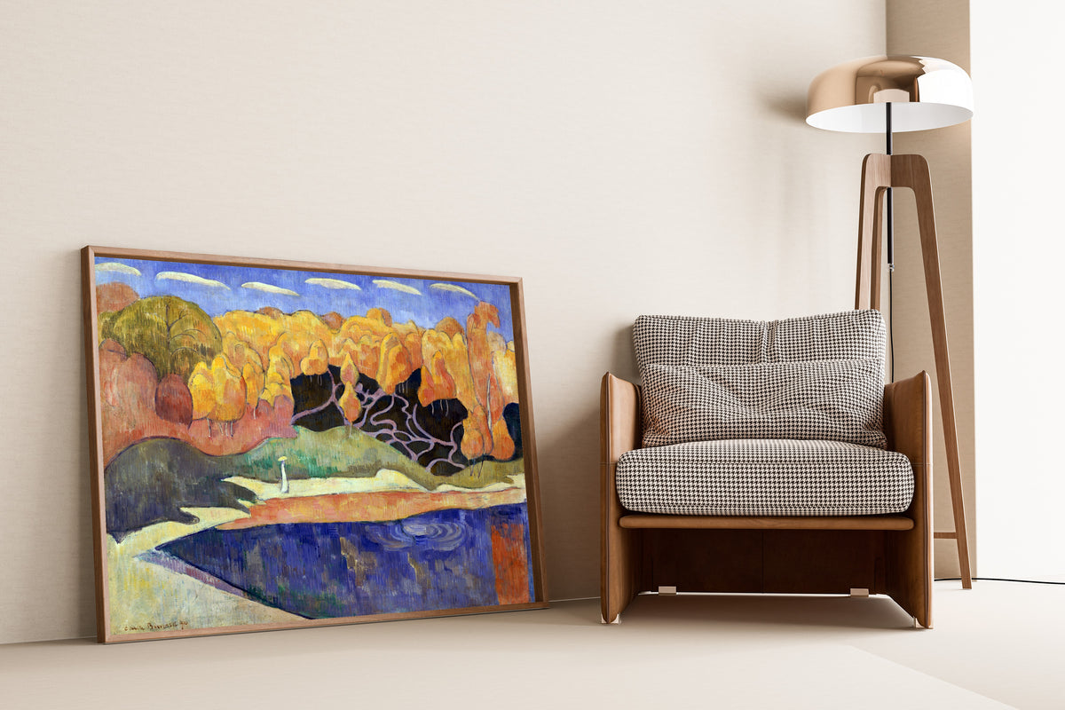 Émile Bernard — Woman Walking on the Banks of the Aven | Fine Art Print