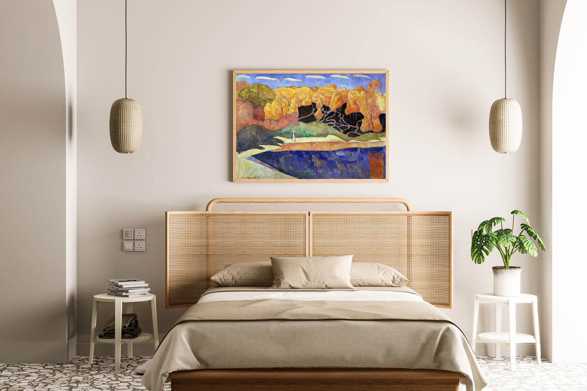 Émile Bernard — Woman Walking on the Banks of the Aven | Fine Art Print