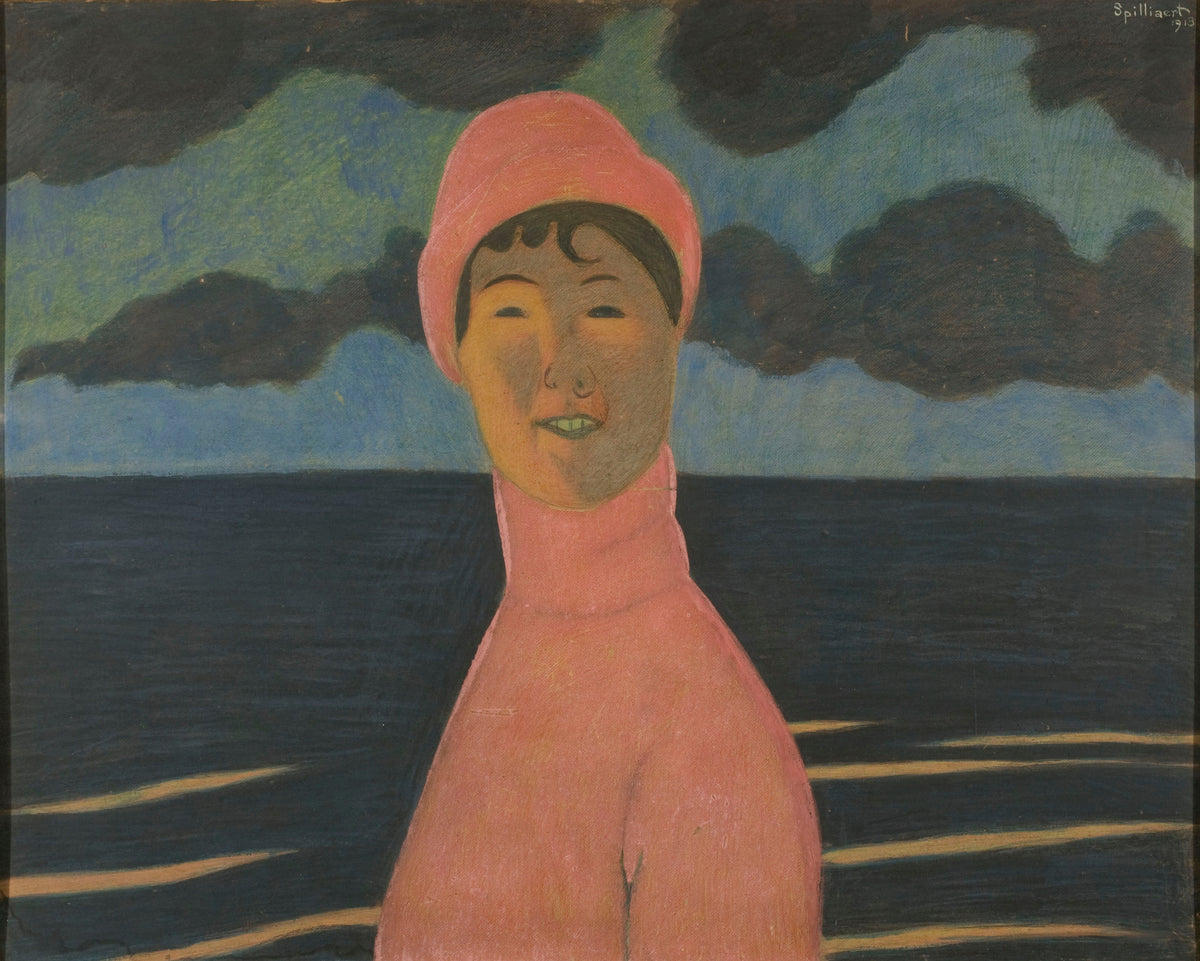 Léon Spilliaert — Woman at the Sea Side | Symbolist Art Print