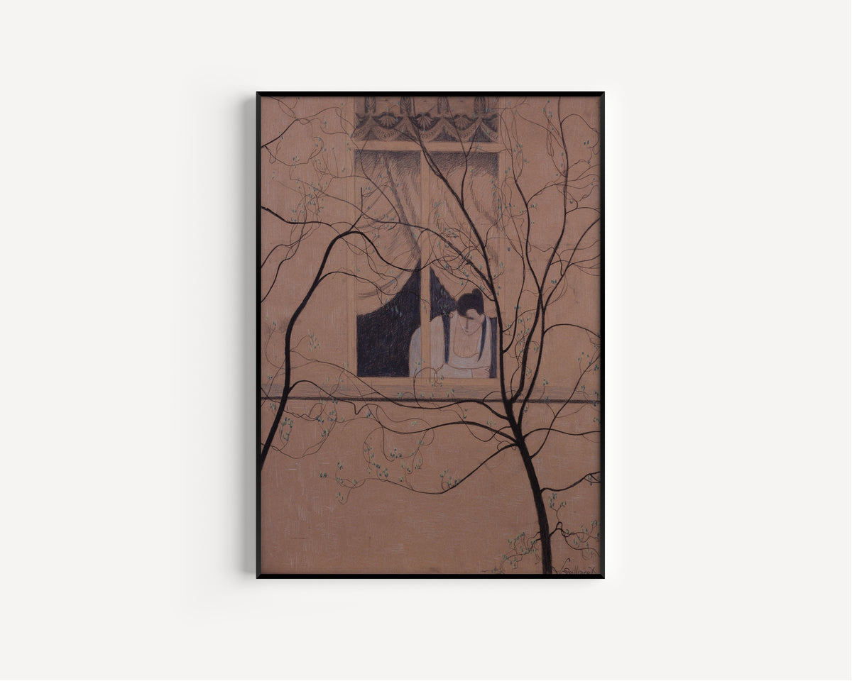 Léon Spilliaert — Woman at the Window | Symbolist Art Print