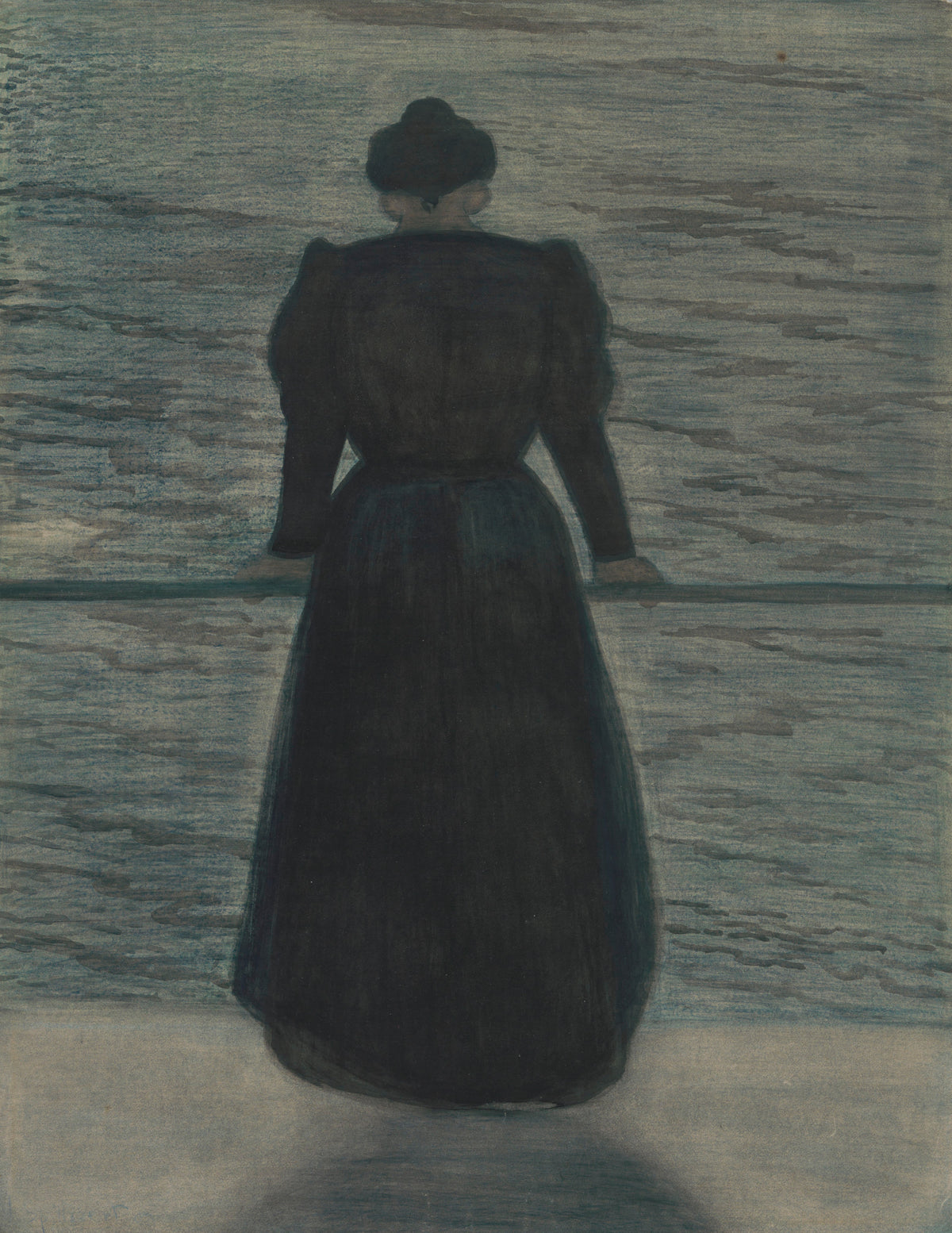 Léon Spilliaert — Woman by the Sea | Symbolist Art Print