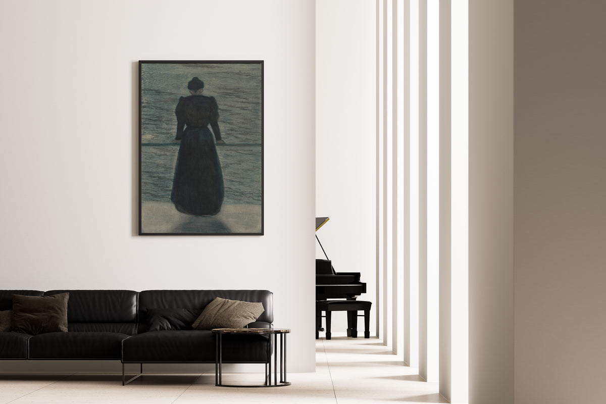 Léon Spilliaert — Woman by the Sea | Symbolist Art Print