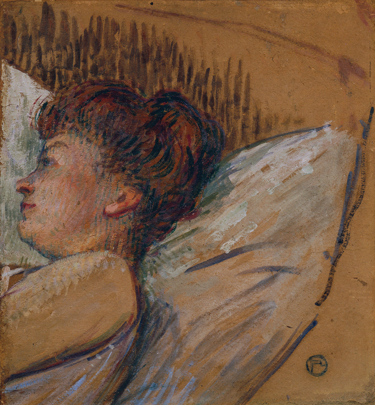 Henri de Toulouse-Lautrec — Woman in Bed (Frau im Bett) | Fine Art Print