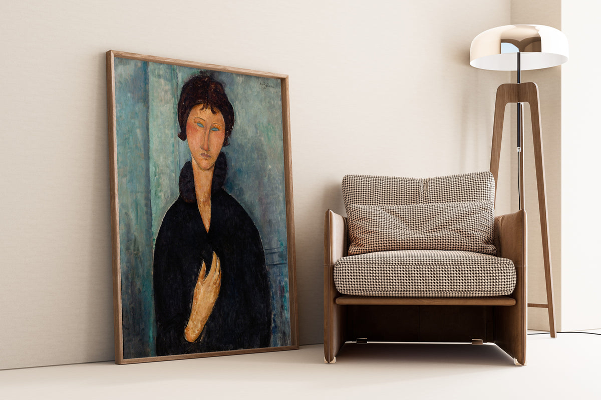 Amedeo Modigliani — Woman with Blue Eyes | Fine Art Print