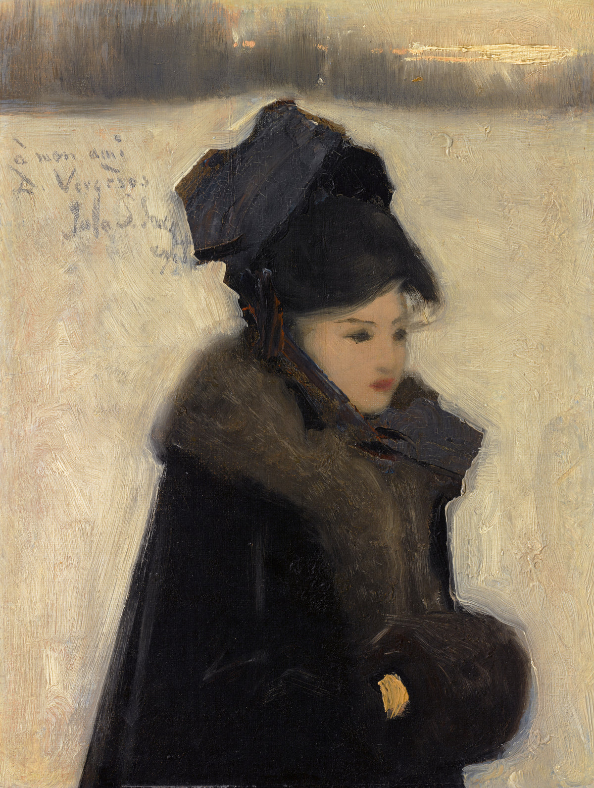 John Singer Sargent — Woman with Furs | Fine Art Print