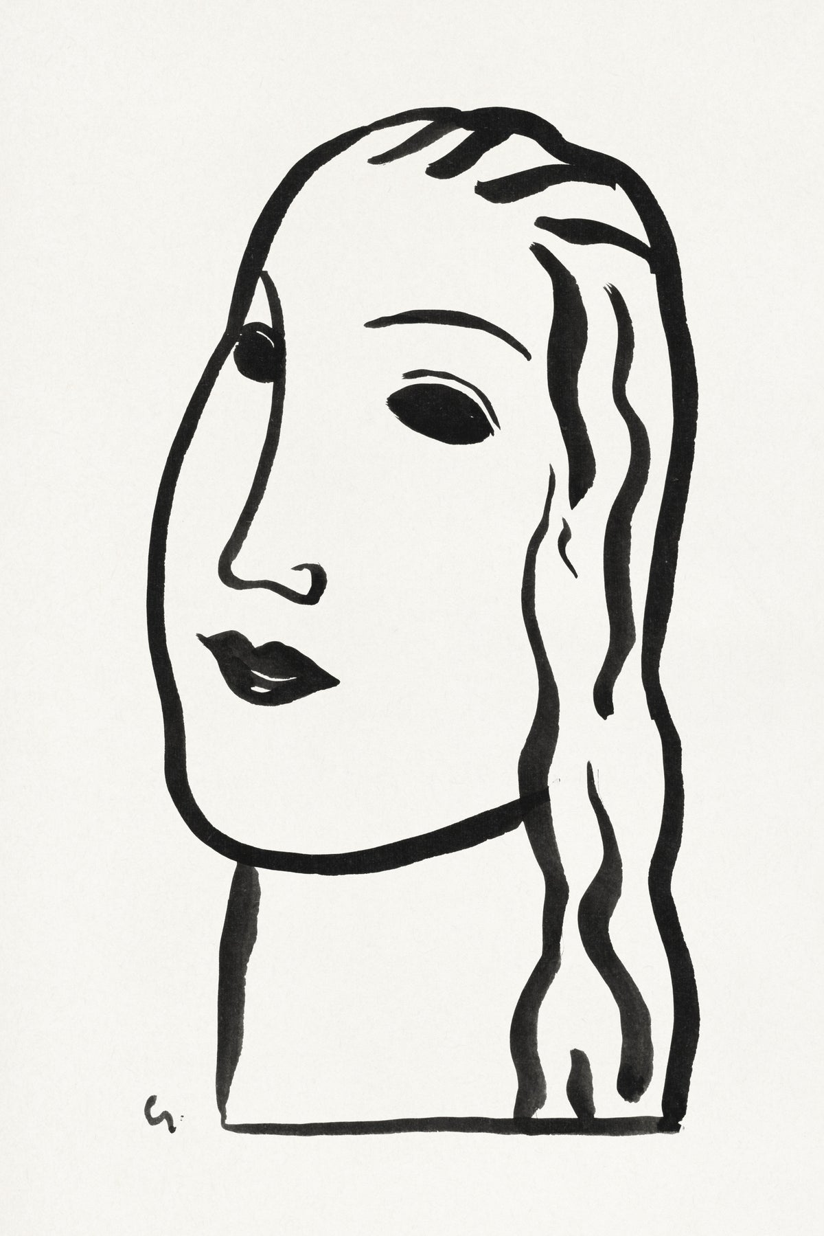 Leo Gestel — Woman's Head | Fine Art Print