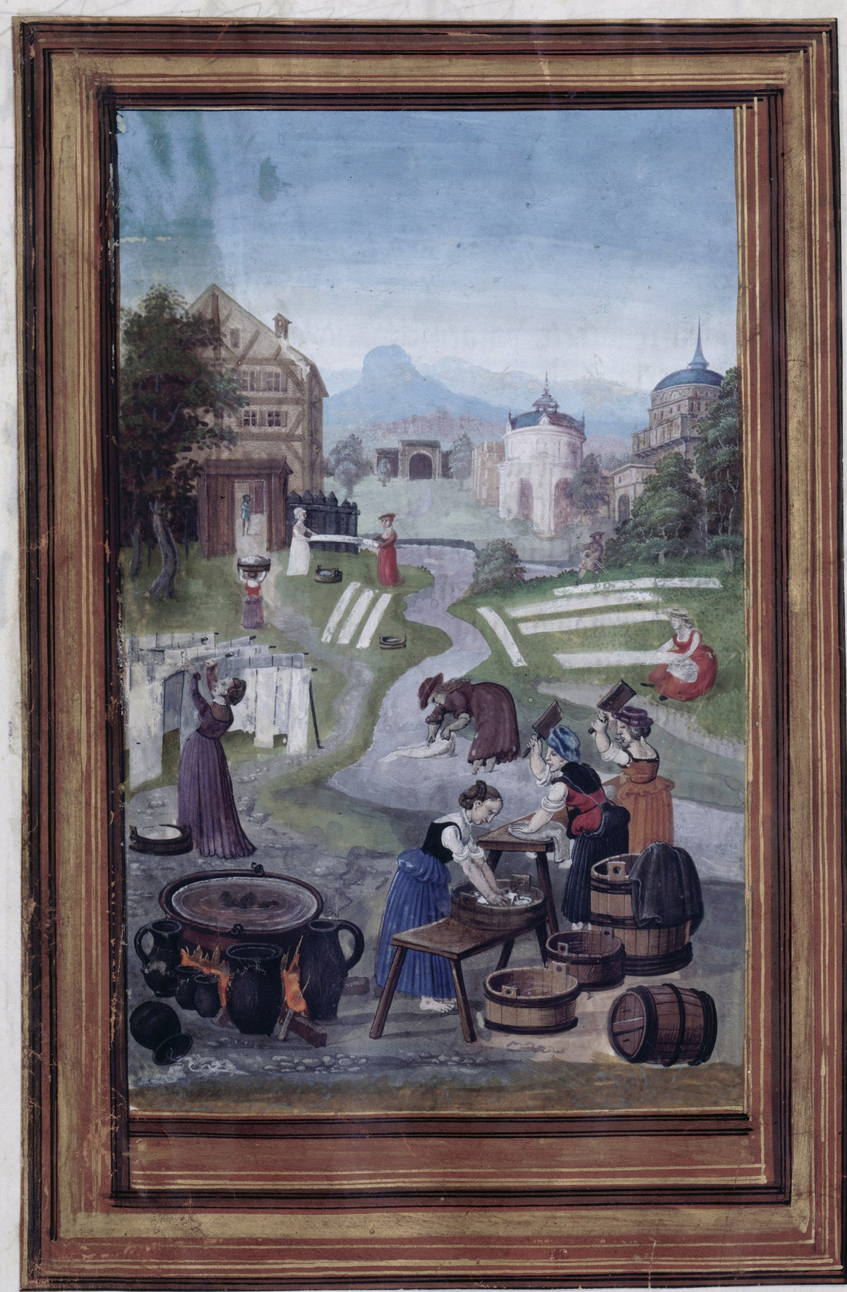 Splendor Solis — Women's Work | Illuminated Manuscript Print