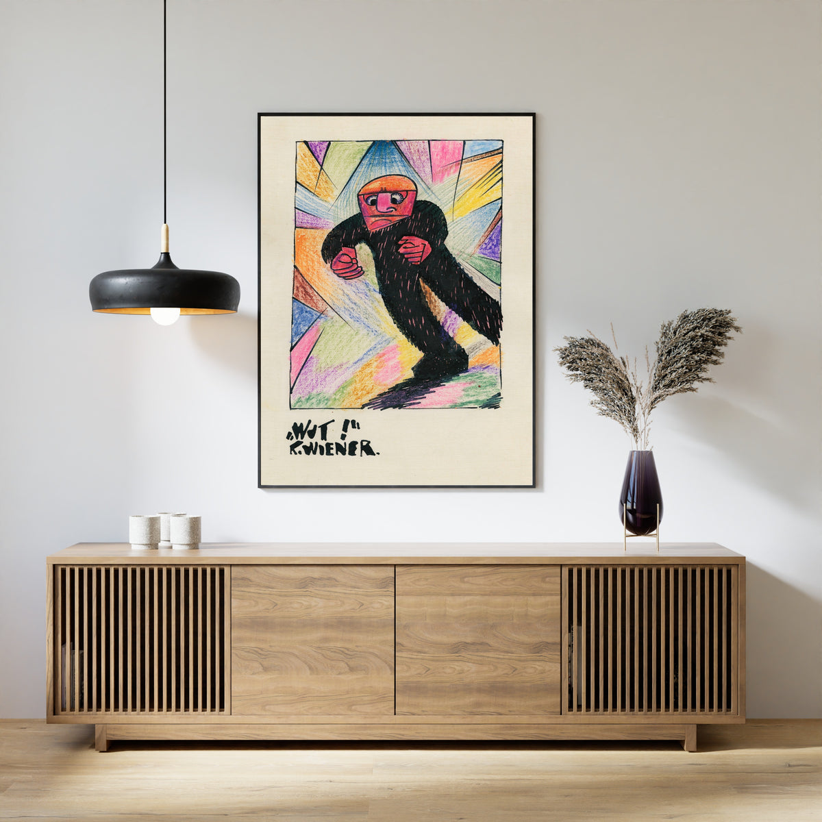 Karl Wiener — Wut! (Rage!) | Expressionist Art Print
