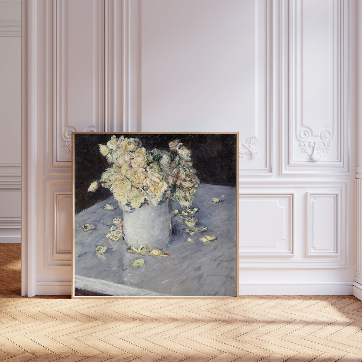 Gustave Caillebotte — Yellow Roses in a Vase | Fine Art Print