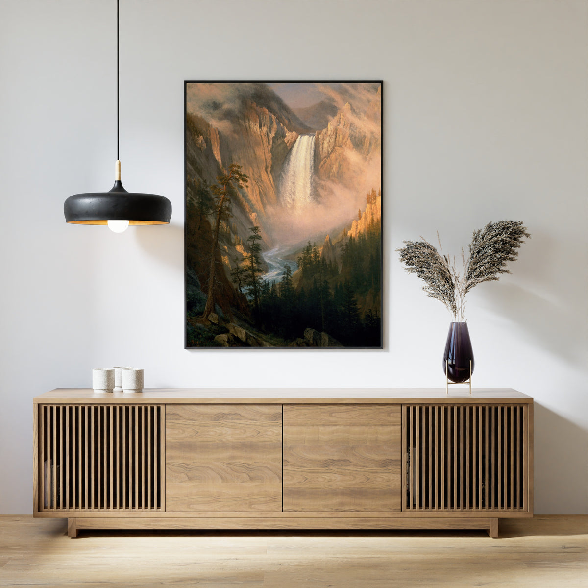 Albert Bierstadt — Yellowstone Falls | Landscape Fine Art Print