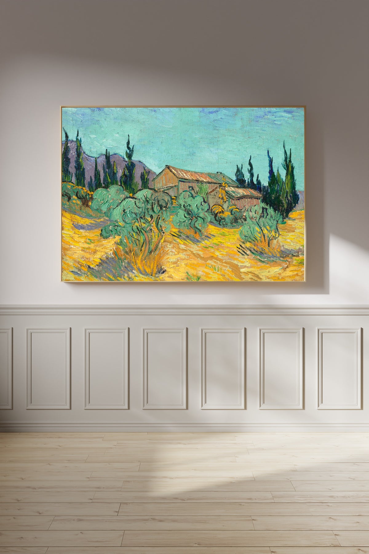 Vincent van Gogh — Huts surrounded by Olive Trees and Cypresses | Fine Art Print