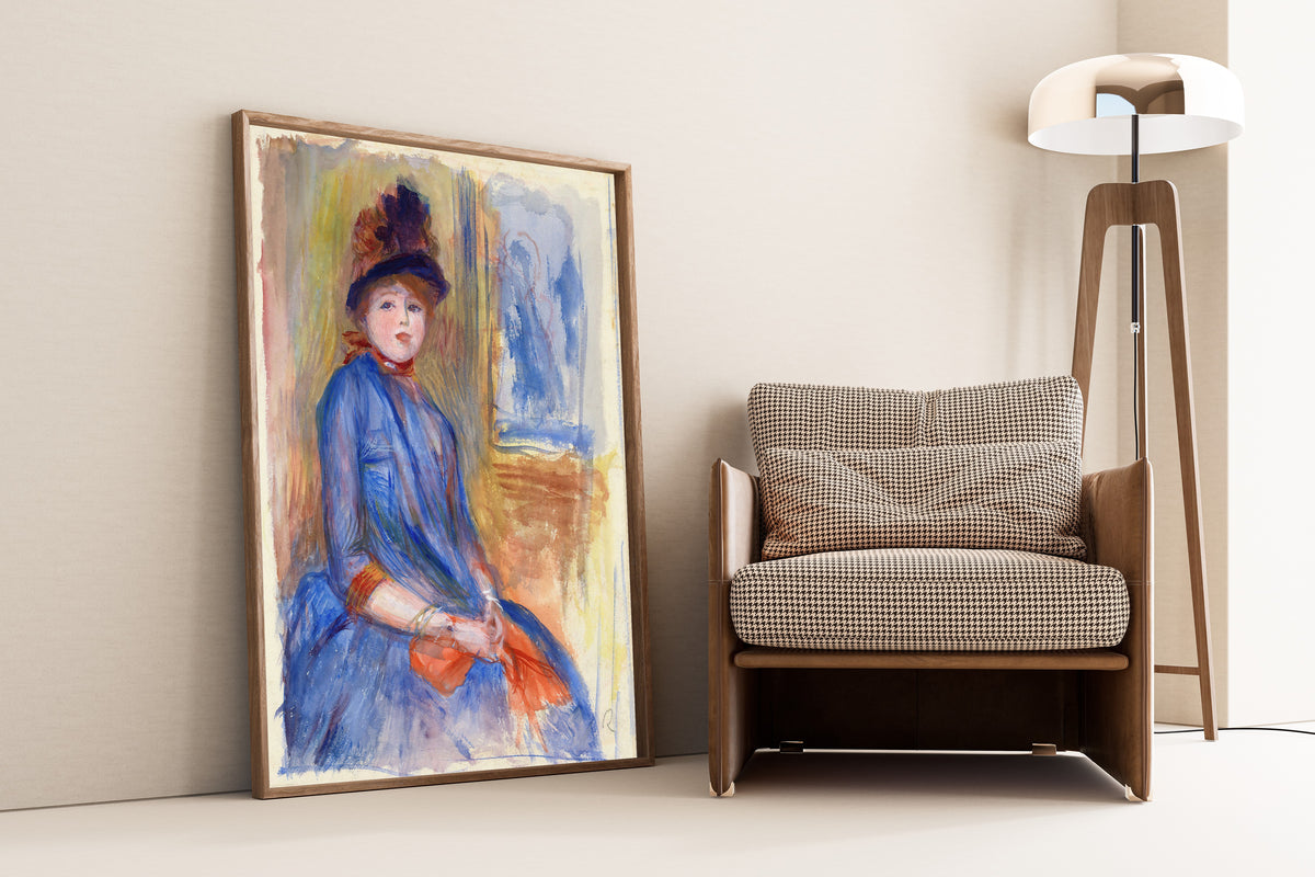 Pierre-Auguste Renoir — Young Girl in a Blue Dress | Fine Art Print