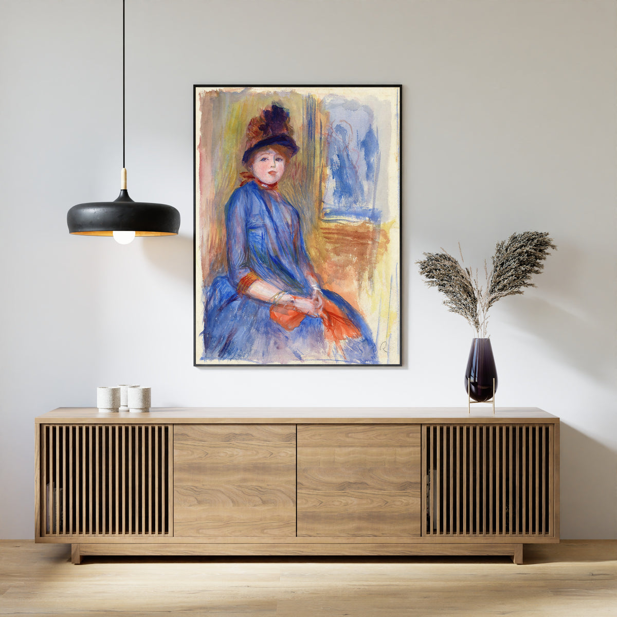 Pierre-Auguste Renoir — Young Girl in a Blue Dress | Fine Art Print