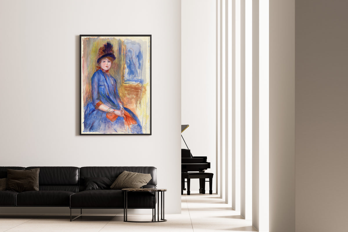 Pierre-Auguste Renoir — Young Girl in a Blue Dress | Fine Art Print