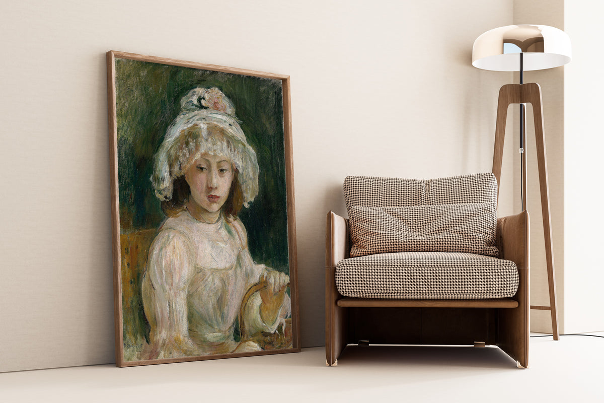 Berthe Morisot — Young Girl with Hat | Fine Art Print