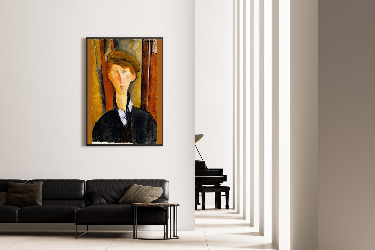 Amedeo Modigliani — Young Man with a Cap | Fine Art Print